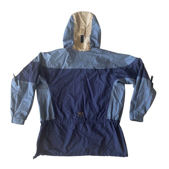 Helly Hansen Ski Snowboard WP Packable Hood Jacket Blue Color block- Size Small - Picture 2 of 6